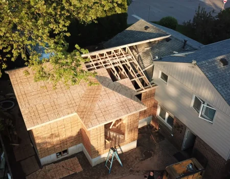 Addition Roof Framing Progress