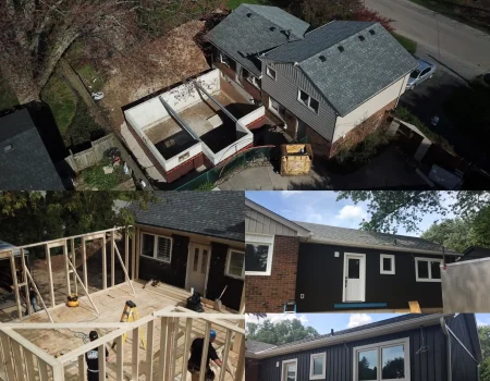 Ancaster Addition Progress Collage