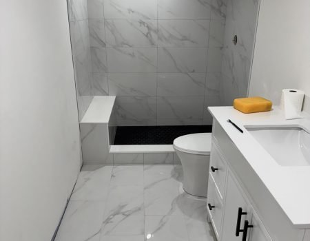 Modern bathroom renovation in Port Dover
